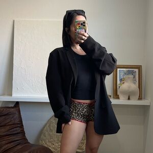 Leopard Print Micro Shorts